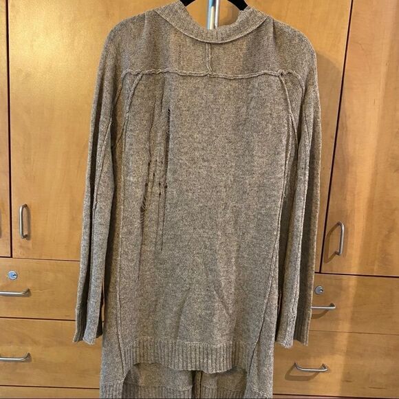 Inhabit Cashmere Alpaca Blend distressed long cardigan - size S - Picture 5 of 6